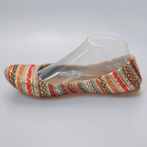 LUCKY BRAND Women's Multicolor Woven Fabric Ballet Flats Cushioned Size 8M/38 - Picture 9 of 13